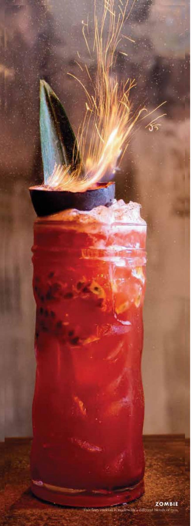 Estabulo drink served at the bar